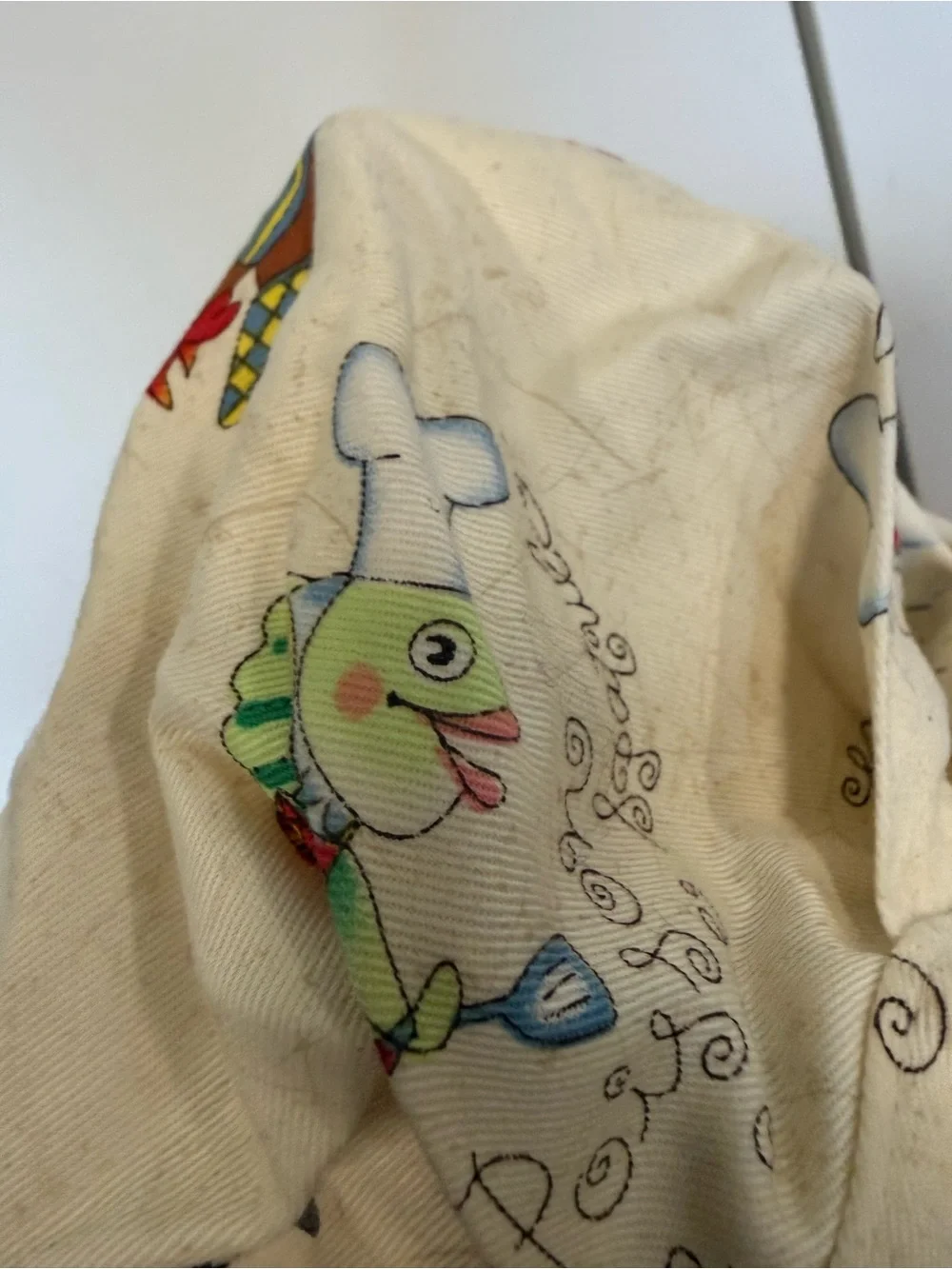 Kids chef hat with cow and fish - dress up, career day, Halloween